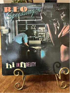 REO SPEEDWAGON HI Infidelity 1980 LP Hard Rock Vinyl Record Epic READ Preown *
